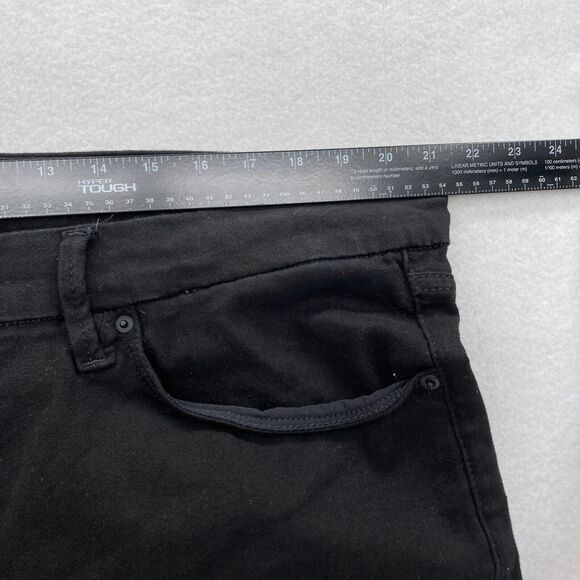 Good American Jeans Women's‎ Plus 22 Flared Leg Black Stretch Denim Button Fly - Picture 6 of 11